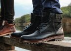 Barossa Lace Up Boots Black